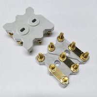 Bloc de bornes de moteur carré ASHAN TB09001, 9 pôles, 42x42 M4, en fer, pour câblage de moteur