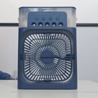 Ventilateur de brume portable à 5 trous humidificateur USB refroidisseur d'air de bureau polyvalent avec fonction de pulvérisation pour la maison, le bureau, l'hôtel et l'extérieur