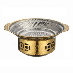 Vente directe Triply 304 Réchaud à <span class=keywords><strong>alcool</strong></span> en acier inoxydable Pot chaud antiadhésif Buffet chauffe-plats - Product Image 1