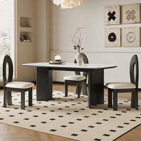 Ensemble table et chaises de salle à manger modernes style sirène, tabouret de maquillage portable, hauteur réglable, mobilier en bois imperméable pour la maison et l'hôtel