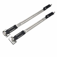 Brazo de Fricción de Acero Inoxidable de Alta Resistencia con Ranura Cuadrada para Ventanas Abatibles de Doble Hoja