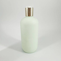 Bouteille soufflée en PE de 400 ml, toucher doux, pour lotion, shampoing, gel douche, soin des cheveux