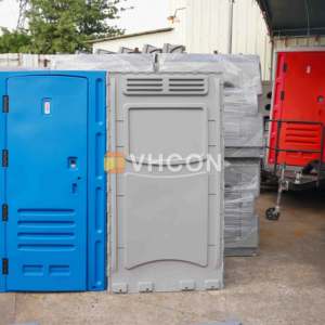 Toilettes portables en plastique HDPE préfabriquées, recyclables, louables, pour l'extérieur, pour les parcs, les terrains <span class=keywords><strong>de</strong></span> football - Product Image 2