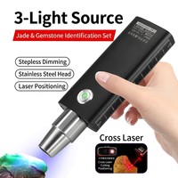 Lampe torche porte-clés en alliage d'aluminium pour la vente en gros, lumière UV violette 365nm, identificateur de gemmes, 700 lumens, rechargeable, portée 100-200M