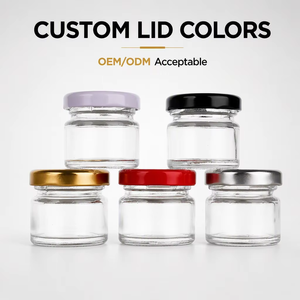 <span class=keywords><strong>Mini</strong></span> <span class=keywords><strong>pot</strong></span> de miel rond <span class=keywords><strong>vide</strong></span>, vente en gros, 1oz, 30ml, 45ml, petit <span class=keywords><strong>pot</strong></span> de miel en verre avec couvercles - Product Image 1
