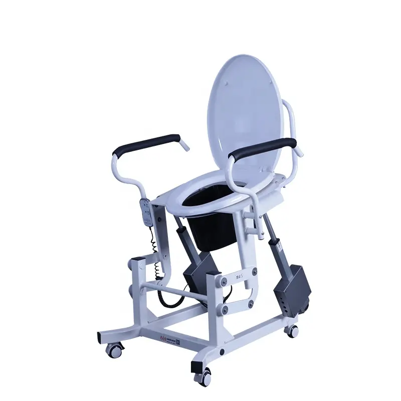 Многофункциональное подвижное кресло-комод с сиденьями, стальной каркасом и колесами, помогает пожилым людям или отключать вставание в ванной