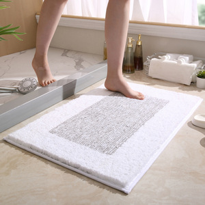 Polyester Moderne Badezimmerteppiche für Zuhause & <span class=keywords><strong>Hotel</strong></span> Schnell Trocknend Rutschfest Waschbar Weiche Duschbodenmatte - Product Image 5