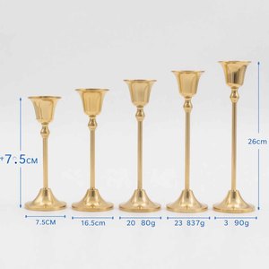 Petit bougeoir Menorah Hanoukka en métal argenté personnalisé d'usine OEM Chandeliers décoratifs à 3 branches pour les festivals juifs - Product Image 6