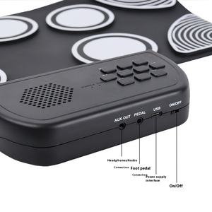 스몰 사이즈 휴대용 접이식 실리콘 손으로 압연 디지털 드럼 세트 어린이 크로스 보더 뜨거운 판매 연습 경적 장난감 - Product Image 3