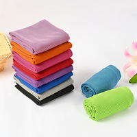 Serviettes rafraîchissantes instantanées OEM, emballage personnalisé, serviette fraîche respirante, serviette glacée, serviette en microfibre pour le yoga, les sports, la course à pied, la salle de sport