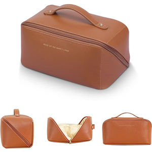Bolsa de Maquillaje Impermeable para Viajes de Negocios, Bolsa de Cosméticos Portátil de PU Brillante, Bolsa de Cosméticos Moderna para Damas - Product Image 6