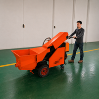 Pompe à béton mini diesel portable, directement de l'usine, pour le coulage de structures secondaires de bâtiments
