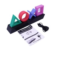 Mode d'éclairage multicolore RVB dynamique Accessoire de jeu de bureau Veilleuses décoratives commutables alimentées par USB ou par batterie
