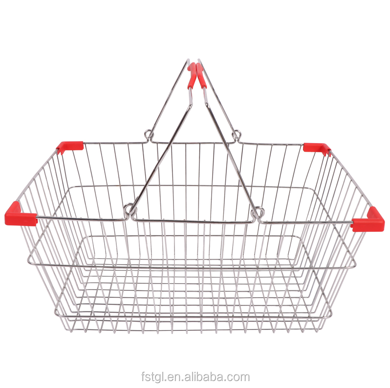 Portable Mini Shopping Basket Chrome Plate