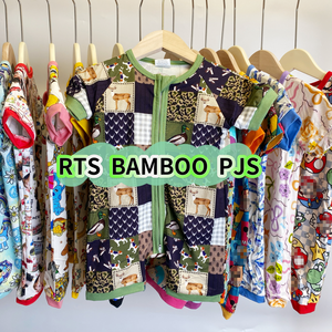 Conjunto de Ropa de Bambú Personalizado al por Mayor para Bebés Recién Nacidas: Pijama, Pelele y Zippies de Alta Calidad con Diseño de Flores Silvestres - Product Image 3