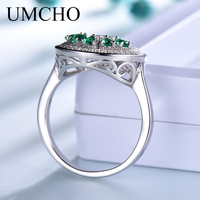 Pas cher prix Nano émeraude bague en argent en forme de larme bijoux féminins 925 bague en argent Sterling avec pierres précieuses