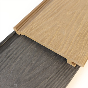 Revêtement mural extérieur décoratif pour jardin, co-extrusion 3D, grain <span class=keywords><strong>de</strong></span> bois, panneaux muraux en composite bois-plastique WPC - Product Image 6
