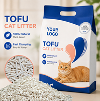 Litière pour chat en tofu agglomérante à base de plantes, fabriquée à partir de résidus de soja, avec un strict contrôle de granulométrie, directement de l'usine