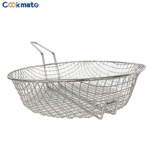 Poulet frit Cuisson Cesta Par Freir Fil Maille Panier À Frites Avec Poignée - Product Image 5
