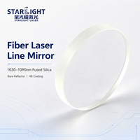 Miroir laser à fibre STARLIGHT 1030-1090nm, diamètre 25,4 mm, 30 mm, 50 mm, épaisseur 3 mm, 5 mm, 10 mm, 45° °   Miroir optique à haute réflectivité