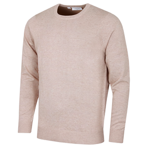 Pull en tricot à col rond pour homme, décontracté, doux, 100% coton, respirant, couleur unie, manches longues, avec logo sur le devant - Product Image 1