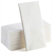 Grande quantité en stock Linge Sensation d'invité Chiffon jetable comme serviettes de table Essuie-mains Serviettes en papier blanc