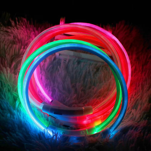 Joysing Classic Plastic Waterproof <strong>Tactical</strong> <strong>Dog</strong> <strong>Collar</strong> USB-Rechargeable Night Safety LED Flashing Light Pet Accessories - Product Image 2