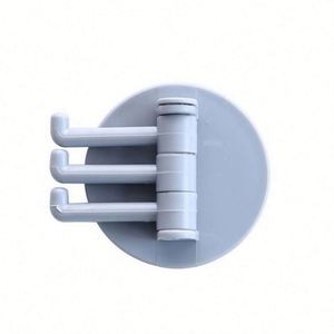 2024 Swivel 4-Hook Strong Plastic Eco-Friendly Vintage <b>Towel</b> Hanger Clothing Bathroom <b>Wall</b>-<b>Mounted</b> Drill Perforation-free - Product Image 4