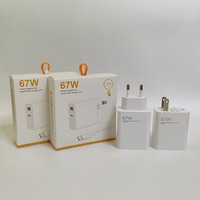 Adaptor pengisi daya USB & tipe C, keluaran baru 2 dalam 1 A + C 67w 25w dengan kabel Tipe C adaptor pengisi daya dinding pengisian cepat untuk xiaomi