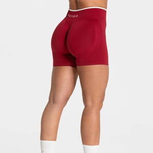 Shorts de sport OEM doux et respirants pour femme, taille haute, avec bande en V, sans couture, effet froncé aux fesses, pour le yoga et le fitness - Product Image 3