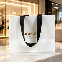Sacs en papier d'art populaires pour boutiques, sacs cadeaux personnalisés
