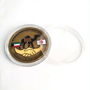antiqued bronze metal zamac zamak 3d high relief challenge coin medal and presentation gift transparent clear acrylic box case