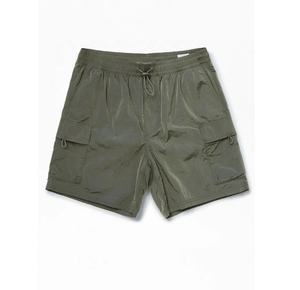 กางเกงขาสั้นแนววินเทจสำหรับผู้ชายกางเกงคาร์โก้แบบมีเชือกผูกขนาดใหญ่พิเศษสำหรับ2024ขายส่ง - Product Image 6