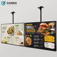 Écran d'affichage publicitaire numérique mural LCD de 32, 43, 49, 55 pouces pour restaurant, café