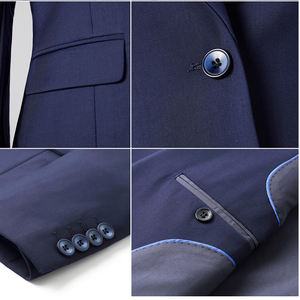 Setelan Jas Formal Bisnis Baru untuk Pesta, Jas Pengiring Pria, Jas Pengantin Pria, Gaun Pernikahan, Jas Pria Double Breasted 2 Potong - Product Image 5