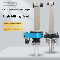 Tête de fraisage latérale légère de petit diamètre BT40, Centres d'usinage d'acier angulaire BT50 HSK63 à changeur d'outils automatique pour machines