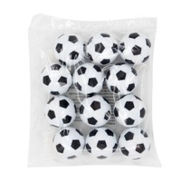Accessoires de baby-foot 36mm blanc et noir Lot de 4 ballons de football pour tables de football