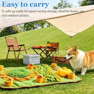 Nouveau tapis d'alimentation portable intérieur/extérieur 2023 pour animaux de compagnie, tapis de recherche de nourriture pour chiens - Product Image 2