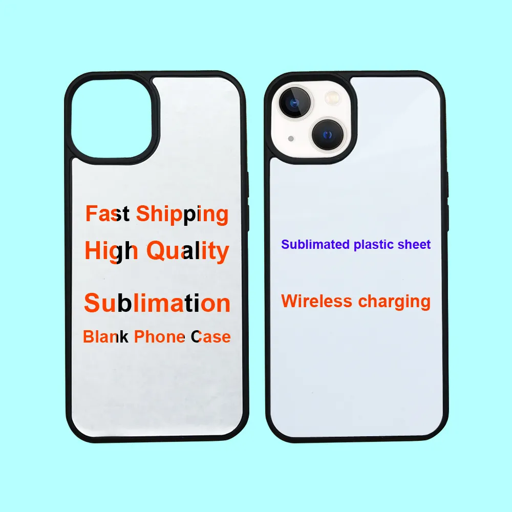 For iphone 14 13 Soft Plastic 2d Tpu Sublimation Cell Phone Case Blanks Wireless Charging