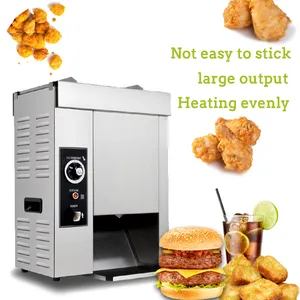 Full Automatic Stainless Steel Burger Bread Toaster Machine Bun Hamburger Making Machine For Fast Food Restaurant