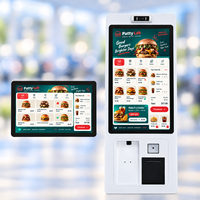 Écran tactile industriel IP65 étanche de 21,5, 24 et 27 pouces, PC tactile mural tout-en-un pour borne de libre-service