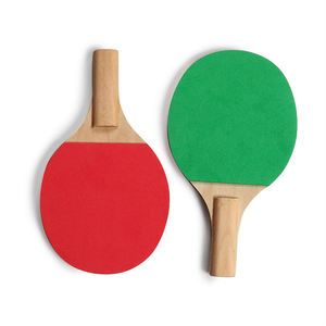 Ensemble de tennis de table professionnel DECOQ HT-24, écologique, durable, portable, raquettes 4 étoiles, caoutchouc à picots 3 étoiles, 7 couches - Product Image 1
