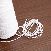 White Loop Chain Fancy Yarn Polyester Chain Stitch Yarn for Knitting Weaving