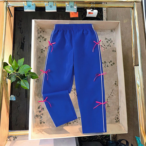 HANO 2024 nuevos Pantalones de mujer con costuras de lazo, pantalones Cargo de pierna recta tejidos con cordones básicos de cintura media, ajuste holgado - Product Image 3