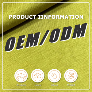 Tissu jersey doux et rafraîchissant certifié OEKO, confortable, 50% Lyocell, 35% coton biologique, 15% Cupro, pour vêtements de mode - Product Image 3