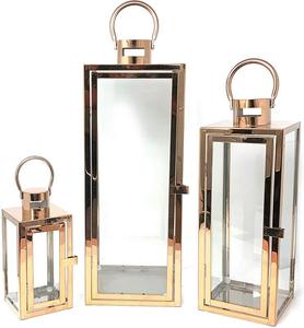 Set of <strong>3</strong> Silver Hanging <strong>Candle</strong> Lantern Stainless Steel Tempered Glass Outdoor Floor Square <strong>Candle</strong> <strong>Holder</strong> for Wedding Home Decor - Product Image 4