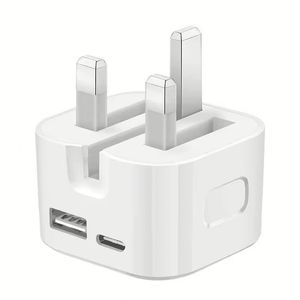 Chargeur mural portable détachable USB-C 20W à charge rapide PD pour téléphones – Compatible US, UE, UK, AU - Product Image 1