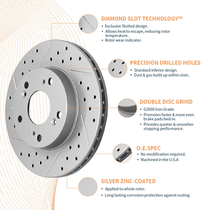 Juego de Rotores de Freno de Disco Delanteros de Alta Calidad de 337.9 mm 43512-60190 43512-60191 para <span class=keywords><strong>Toyota</strong></span> 4Runner y Lexus GX460 2010-<span class=keywords><strong>2023</strong></span> - Product Image 4