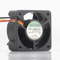 Kipas Pendingin Sunon 5V 24V 48V DC 12V 1.5W AC EC 4020 40X40X20MM 4CM Suspensi Maglev Senyap Bantalan Bola Ganda 3-kabel KD1204PKBX