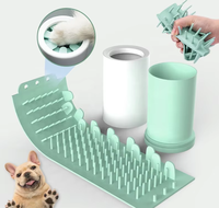 Accessoires de plein air pour chien, nettoyage Portable des pieds, lavage des pattes de chien, tasse en Silicone, nettoyeur des pattes de chien